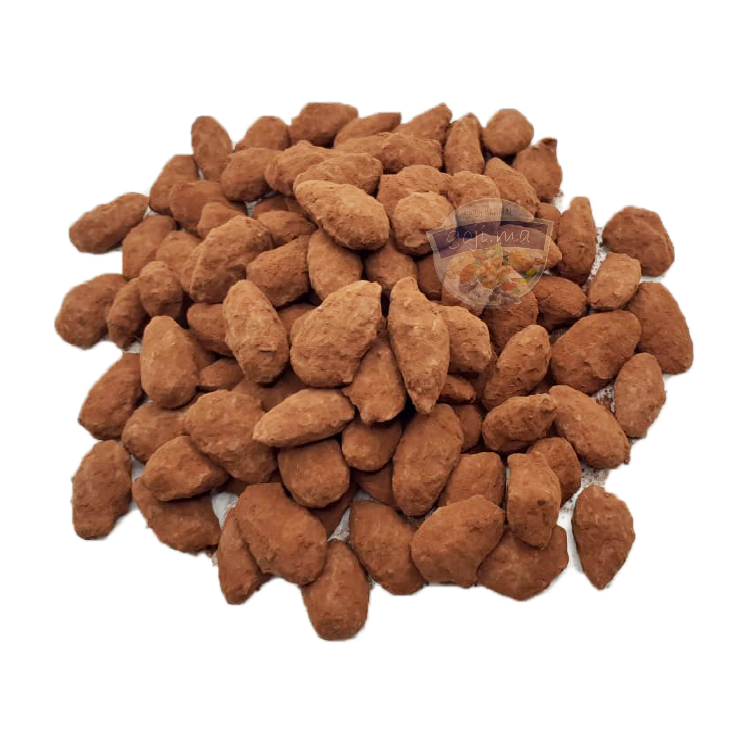 Amandes enrobées poudre de Cacao amer  avec sucre- لوز كاكاو مر - Image 3
