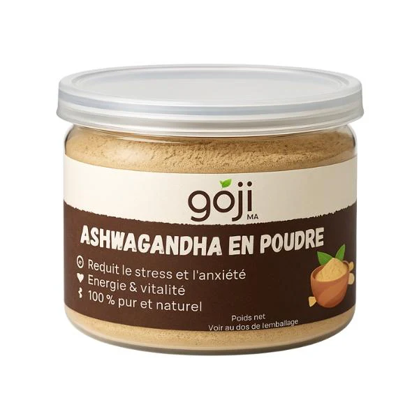 Ashwagandha en poudre, 25g - GOJI.MA