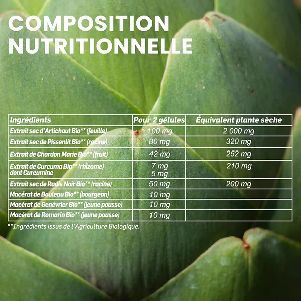 Bien-Être du Foie Bio, 30 gélules - SANTAROME BIO - Image 5