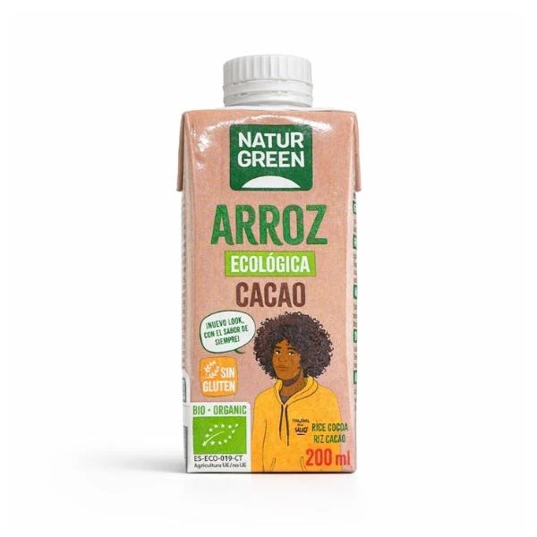 Boisson au Riz Cacao, 200ml - NATUGREEN