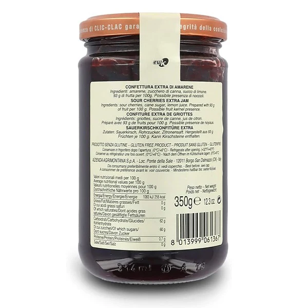 Confiture de cerises noires, 350g - AGRIMONTANA - Image 3