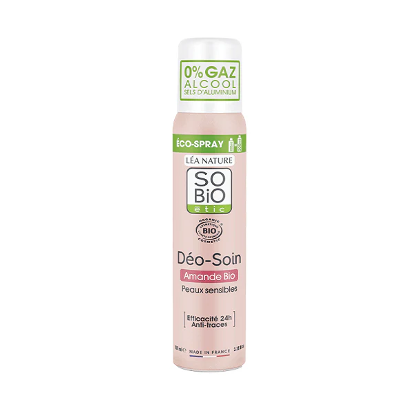 Déo-Soin éco spray amande Bio, 100ml -  So' Bio ETIC