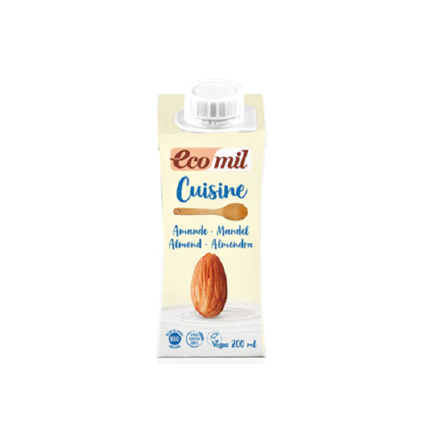 Crème cuisine d'amande Bio 200ml - Ecomil Cuisine - Image 3