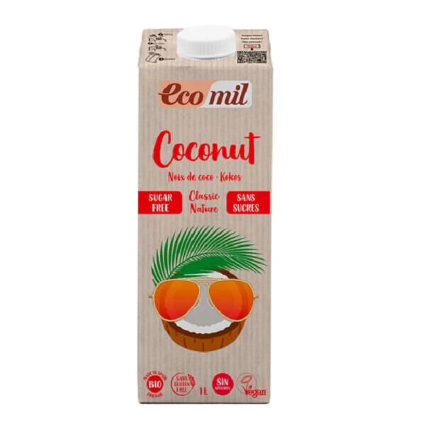 Lait de coco Nature sans sucre - ECOMIL - Image 3