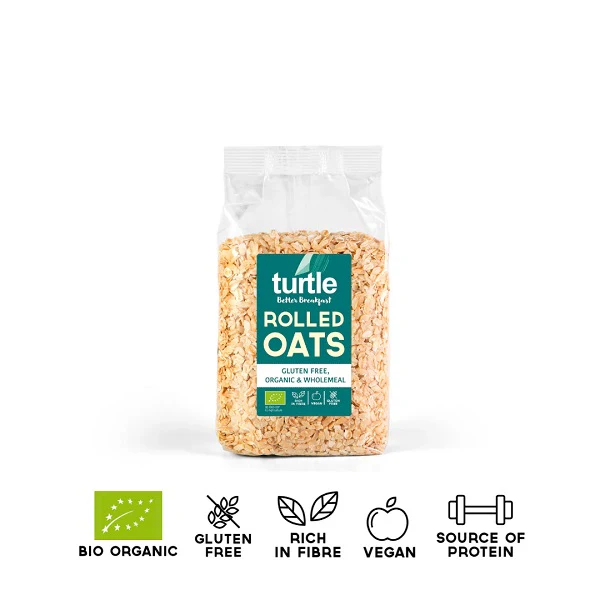 Flocons d'avoine BIO, SANS GLUTEN, 1kg - TURTLE - Image 2