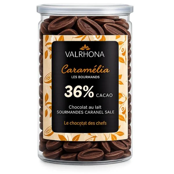 Fèves de chocolat au lait Caramélia 36% - VALRHONA