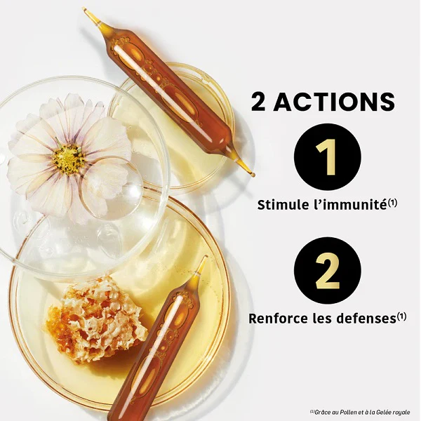 Gelée Royale Pollen Propolis Miel de Manuka Bio, 20 ampoules- SANTAROME BIO - Image 3