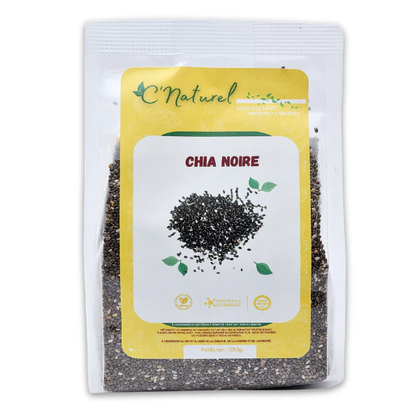 Graines de chia noir, شيا سوداء - C'Naturel