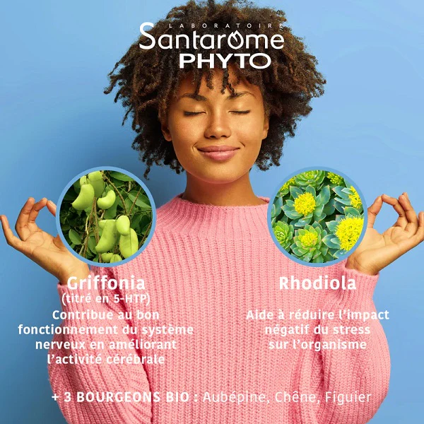 Griffonia Rhodiola, 20 ampoules - SANTAROME BIO - Image 3