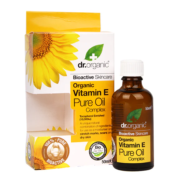 Huile pure Complexe à la vitamine E 50ml - Dr. Organic - Image 4