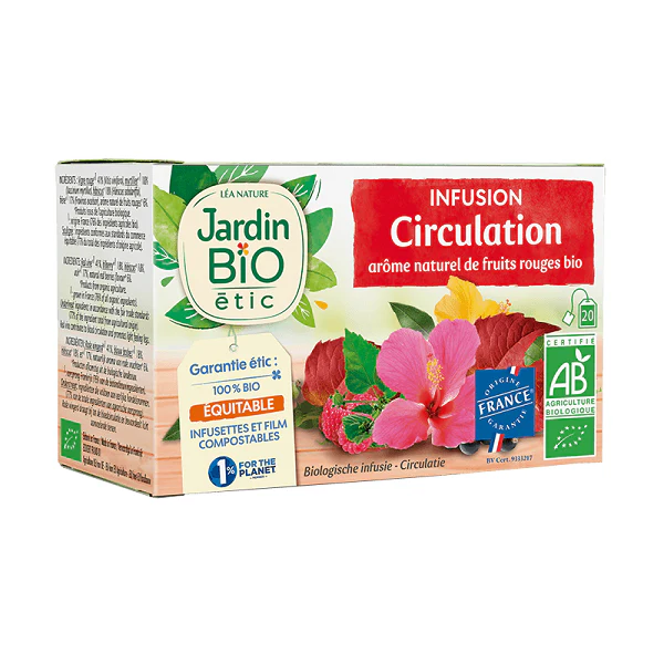 Infusion circulation bio arôme naturel de fruits rouges - JARDIN BIO