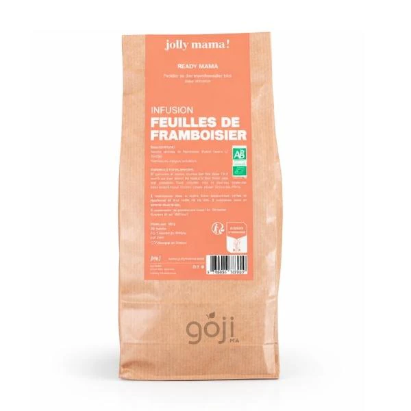Infusion feuilles de framboisier, 26g - JOLLY MAMA