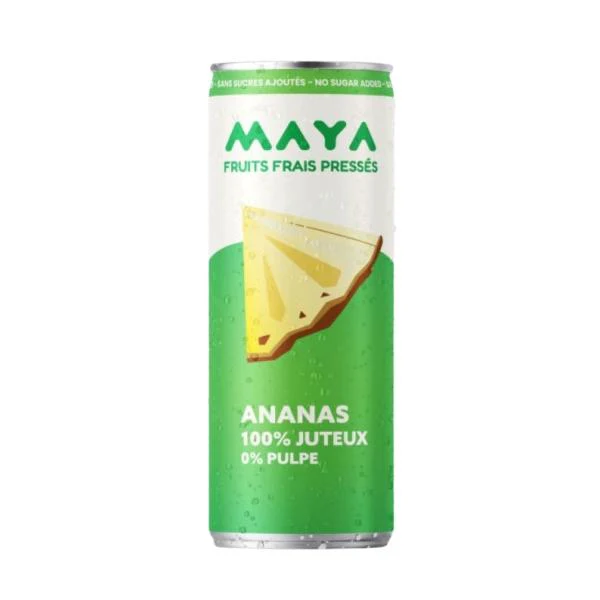 Canette Jus d'ananas, 330ml - MAYA