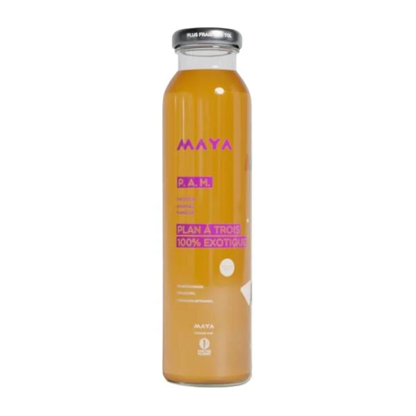 Boisson exotique P.A.M. (Passion – Ananas – Mangue), 310ml - MAYA