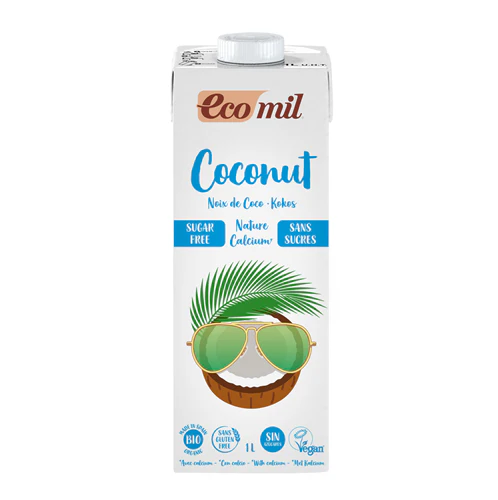 Lait de coco sans sucres, 1L Bio - ECOMIL