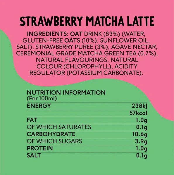 Matcha Latte Fraise, 250ml - PERFECT TED - Image 5