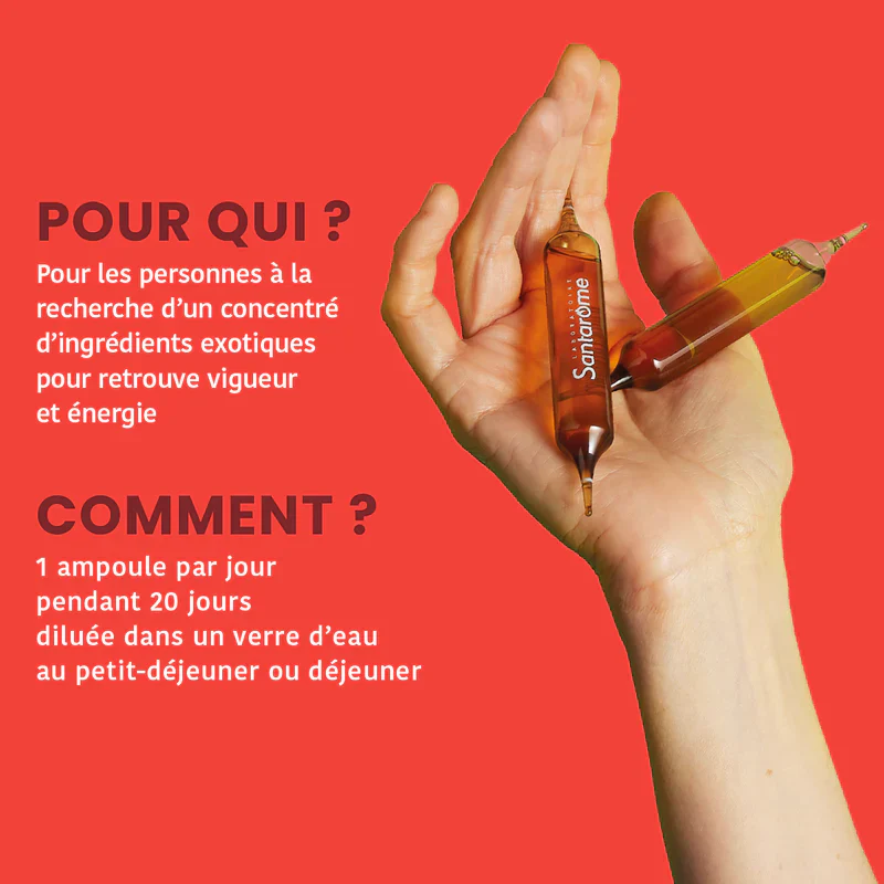 Moringa Maca Bio, 20 ampoules - SANTAROME BIO - Image 4