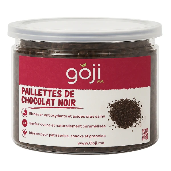Paillettes Chocolat Noir - GOJI.MA - Image 2