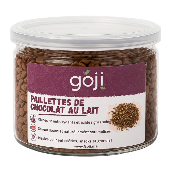 Paillettes Chocolat au lait - GOJI.MA - Image 2