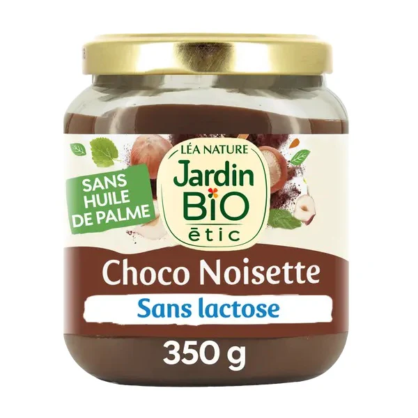 Pâte à Tartiner Chocolat et Noisette SANS LACTOSE - Jardin Bio etic - Image 3