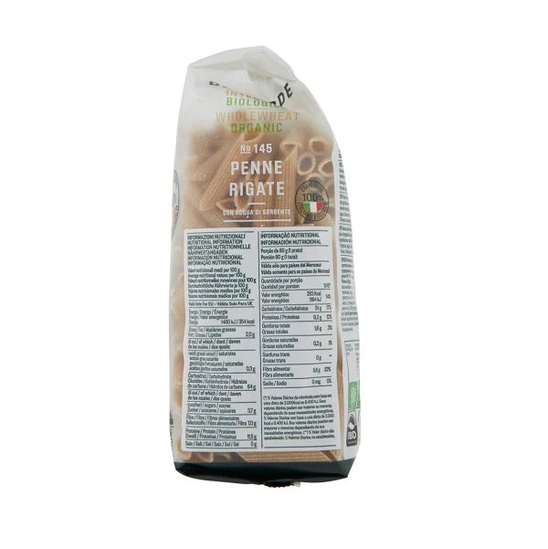 Pâtes Penne de semoule de blé Intégrale Bio No 145 - DELVERDE - Image 3