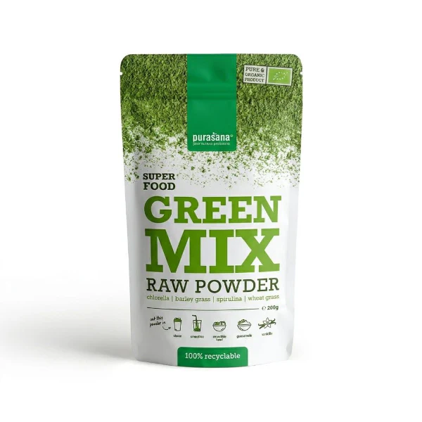 Poudre Green Mix Raw 200G- PURASANA