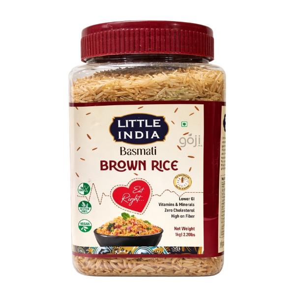 Riz Basmati Complet (Brown Rice), 1kg - LITTLE INDIA