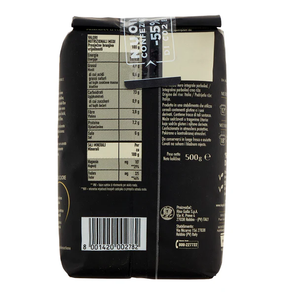 Riz NOIR Complet, agriculture durable, -55% CO2eq - GALLO - Image 2