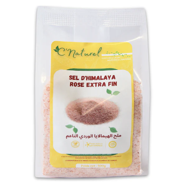 Sel rose d'Himalaya Extra fin, ملح الهملايا ناعم جدا - C'Naturel
