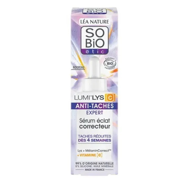 Sérum éclat correcteur anti-tâche, 30ml - So' Bio ETIC - Image 3