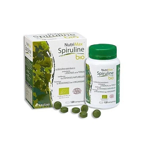 Spiruline bio, 120 comprimés - NUTRIMAX