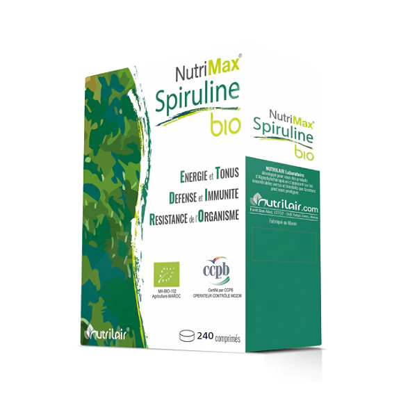 Spiruline bio, 120 comprimés - NUTRIMAX - Image 2
