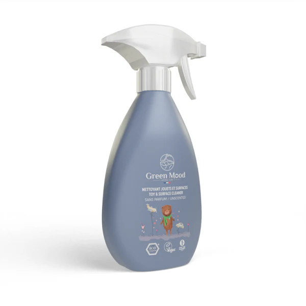Spray nettoyant jouets et surfaces écologique sans parfum, 500ml - GREEN MOOD - Image 3