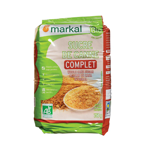 Sucre de canne complet, 750g - Markal
