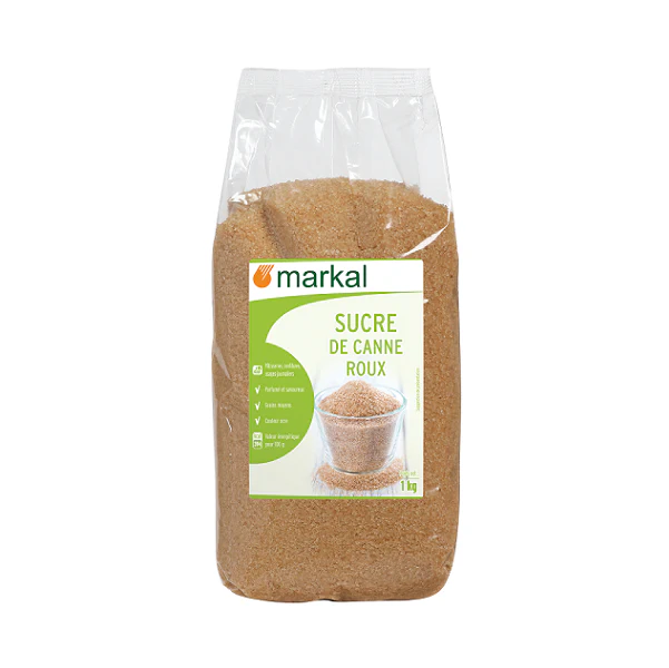 Sucre de canne roux cristal BIO - Markal