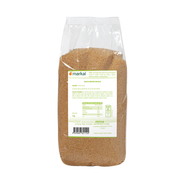 Sucre de canne roux cristal BIO - Markal - Image 2