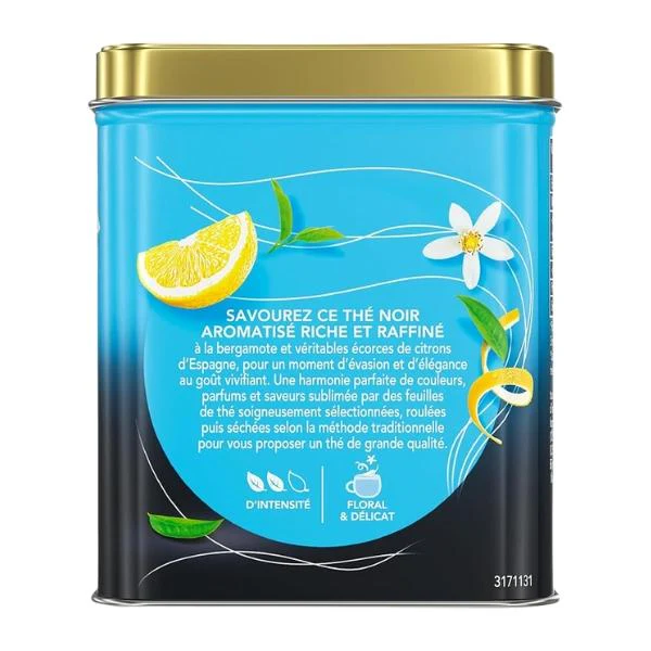 Thé noir Bio Russian Earl Grey au citron d'espagne, 150g - LIPTON - Image 2