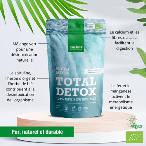 Total Detox Mix 2.0 en poudre, 250g - PURASANA - Image 5